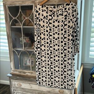 Like New Diane Von Furstenberg  Geometric Hex Maze Ruri Dress